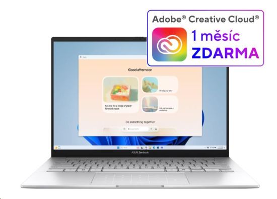 Obrázek ASUS NTB Zenbook 14 OLED (UX3405CA- OLED237W), Ultra 7- 255H, 14" 1920 x 1200, 16GB, 1TB SSD, Intel Arc, W11 Home, Silver
