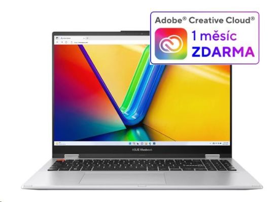 Obrázek ASUS NTB Vivobook Flip (TN3604YA- MC031W), R7- 7730U, 16" 1920 x 1200, 16GB, 512GB SSD, Radeon Vega 7, W11 Home, Silver