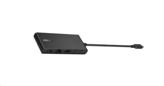 Obrázek ASUS DC201 Dual 4K USB- C Dock, male: USB- C; female: HDMI, USB- A/ C, RJ- 45, PowerDelivery: 100W