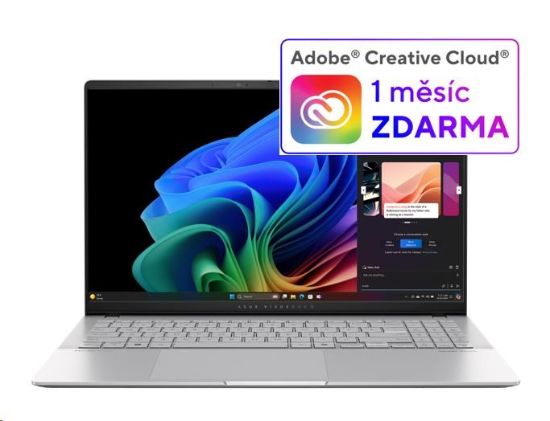 Obrázek ASUS NTB Vivobook S 15 OLED (S5507QA- OLED001W), X1E- 78- 100, 15.6" 2880 x 1620, 32GB, 1TB SSD, Adreno, W11 Home, Silver