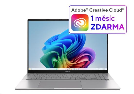 Obrázek ASUS NTB Vivobook S 16 (S3607QA- PL019W), QS X1E- 26- 100, 16" 2560 x 1600, 16GB, 1TB SSD, Adreno, W11 Home, Silver