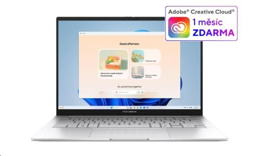 Obrázek ASUS NTB Zenbook 14 (UX3405CA- OLED382X), Ultra 7 255H, 14" 1920 x 1200, 32GB, 1TB SSD, Intel Arc, W11 Pro, Silver