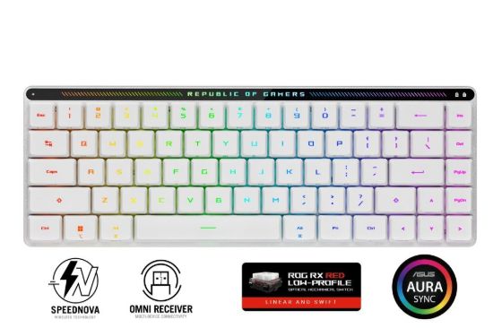 Obrázek ASUS klávesnice ROG FALCHION RX Low profile (ROG NX Snow), CZ/ SK