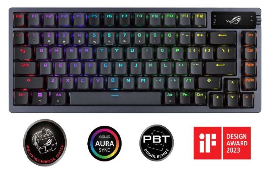 Obrázek ASUS klávesnice ROG AZOTH, mechanická, Bluetooth, US, černá