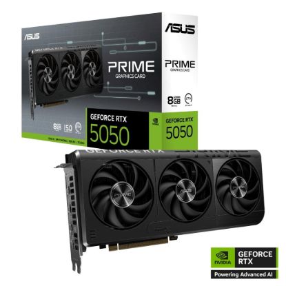 Obrázek ASUS VGA NVIDIA GeForce RTX 5050 PRIME 8G, 8G GDDR6, 3xDP, 1xHDMI