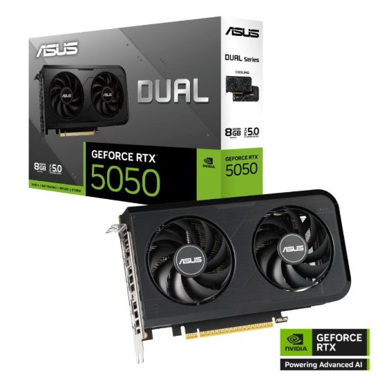 Obrázek ASUS VGA NVIDIA GeForce RTX 5050 DUAL 8G, 8G GDDR6, 3xDP, 1xHDMI