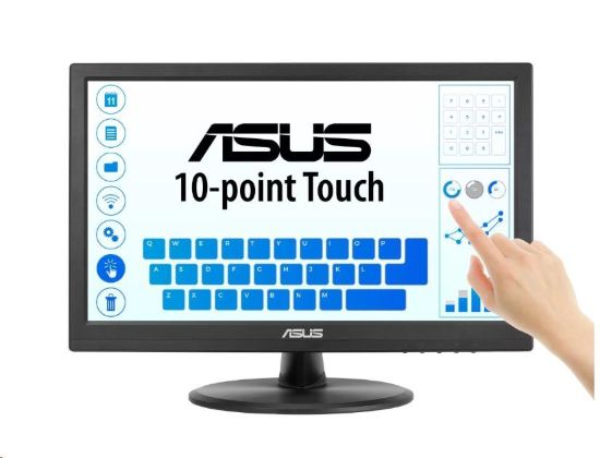 Obrázek ASUS LCD 15.6" VT169HE Touch 1920x1080, IPS, Wide Viewing Angle, Frameless, Flicker free, Low Blue Light, HDMI