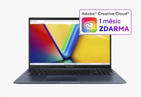 Obrázek ASUS NTB Vivobook 15 (M1502YA- NJ573W), R7 5825U, 15.6" FHD, 16GB, 512GB SSD, Radeon, W11 Home, Quiet Blue