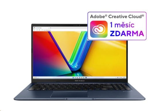 Obrázek ASUS NTB Vivobook 15 (X1502VA- NJ1253W), i5- 13420H, 15.6" 1920 x 1080, 8GB, 512GB SSD, UHD, W11 Home, Blue