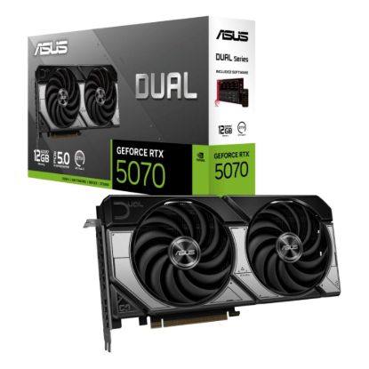Obrázek ASUS VGA NVIDIA GeForce RTX 5070 DUAL 12GB, 12GB GDDR7, 3xDP, 1xHDMI