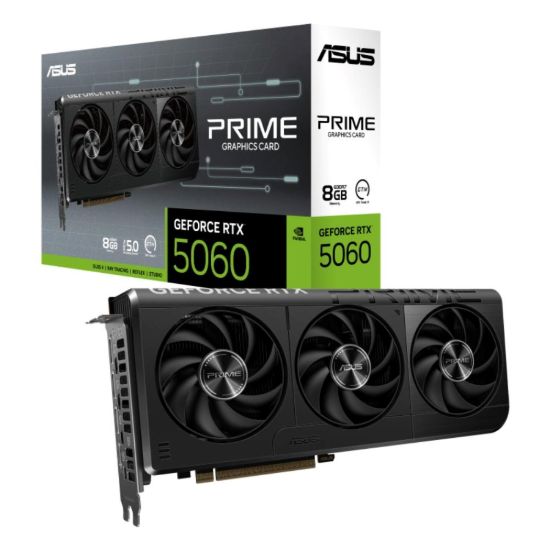 Obrázek ASUS VGA NVIDIA GeForce RTX 5060 PRIME 8GB, 8GB GDDR7, 3xDP, 1xHDMI