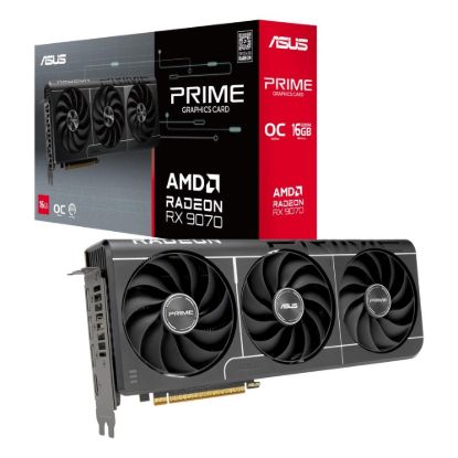 Obrázek ASUS VGA AMD Radeon RX 9070 PRIME OC EVO 16GB, RX 9070, 16GB GDDR6, 3xDP, 1xHDMI