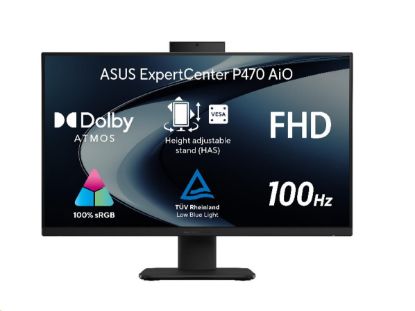 Obrázek ASUS PC AiO ExpertCenter P4 (P470VAK- BPE058W), i5- 13420H, 27" FHD, 16GB, 1TB SSD, UHD, W11 Home, Black