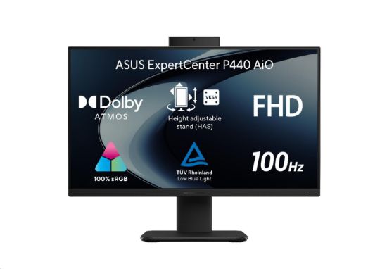 Obrázek ASUS PC AiO ExpertCenter P44 (P440VAK- BPC1650) i5- 13420H, 23.8" FHD, 16GB, 512GB SSD, UHD, No OS, Black