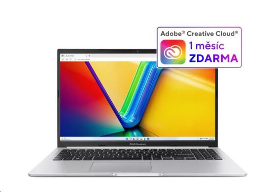 Obrázek ASUS NTB Vivobook 15 (M1502YA- BQ650W), R7 5825U, 15.6" FHD, 16GB, 512GB SSD, Radeon, W11 Home, Cool Silver