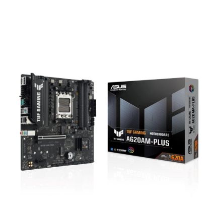 Obrázek ASUS MB Sc AM5 TUF GAMING A620AM- PLUS, 4xDDR5, 2xDP, 1xHDMI, mATX