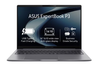 Obrázek ASUS NTB ExpertBook P3 (P3605CVA-MB0004X), i7-13620H, 16" WUXGA, 32GB, 1TB SSD, UHD, W11 Pro, Misty Grey