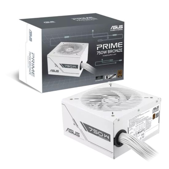 Obrázek ASUS zdroj Prime 750W Bronze White, 135mm, 80 Plus Bronze