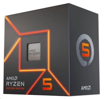 Obrázek CPU AMD RYZEN 5 7600, 6- core, 3.8GHz, 38MB cache, 65W, socket AM5, BOX