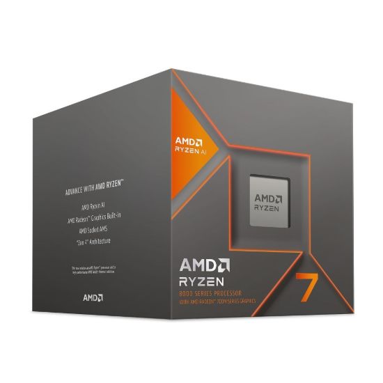 Obrázek CPU AMD RYZEN 7 8700G, 8- core, až 5.1GHz, 24MB cache, 65W, AMD Radeon 780M Graphics, socket AM5, BOX
