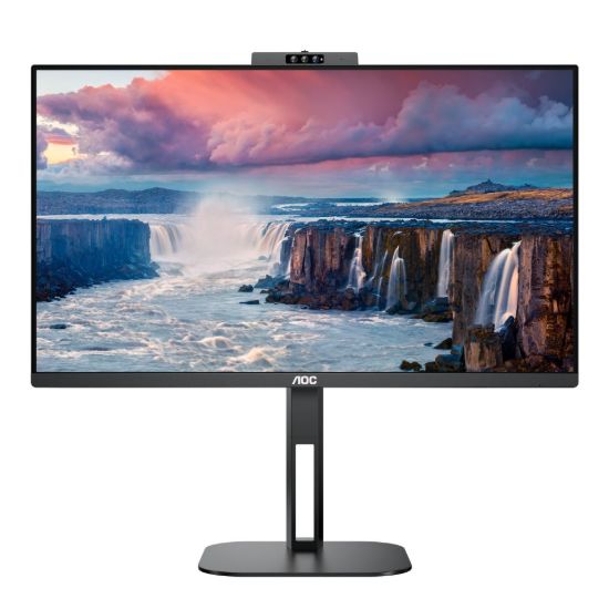 Obrázek AOC MT IPS LCD WLED 23, 8" 24V5CW/ BK - IPS panel, 1920x1080, HDMI, DP, USB, USB- C, repro, pivot, webcam