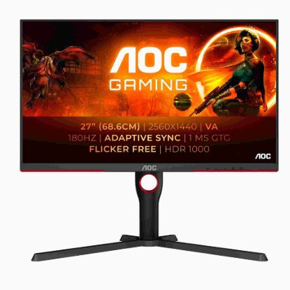 Obrázek AOC MT VA LCD WLED 27" Q27G3XMN/ BK - VA panel, 2560x1440, 180Hz, HDMI, DP, pivot