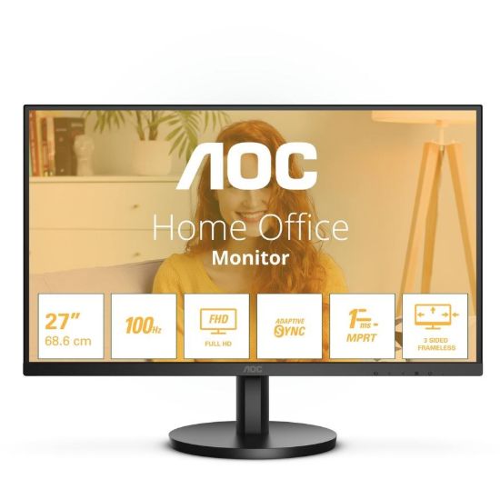 Obrázek AOC MT VA LCD WLED 27" 27B3HMA2 - VA panel, 100Hz, 1920x1080, D- Sub, HDMI, repro