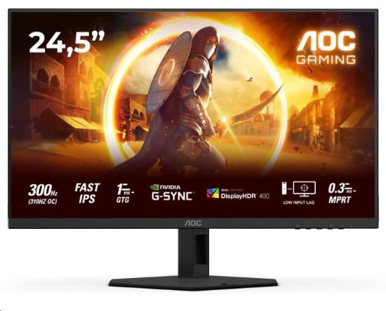 Obrázek AOC MT 24, 5" 25G4SRE - 1920x1080, Fast IPS, 300Hz (OC 310Hz), 2xHDMI, 1xDP
