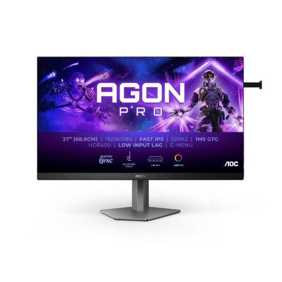 Obrázek AOC MT 27" AG276FK - 1920x1080, Fast IPS, 520Hz, 2xHDMI, DP, USBhub, Pivot