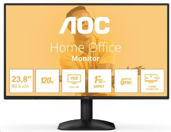 Obrázek AOC MT 23, 8" 24B31H - 1920x1080, IPS, 120Hz, D- Sub, 1xHDMI