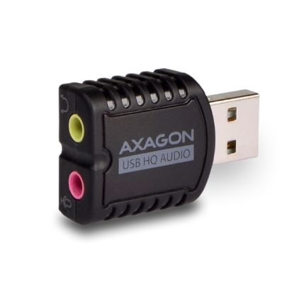 Obrázek AXAGON ADA- 17, USB 2.0 - externí zvuková karta HQ MINI, 96kHz/ 24- bit stereo, vstup USB- A