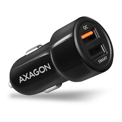 Obrázek AXAGON PWC- QC5, QUICK a SMART nabíječka do auta, 2x port QC3.0/ AFC/ FCP + 5V- 2.6A, 31.5W
