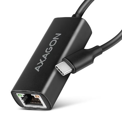 Obrázek AXAGON ADE- ARC, USB- C 3.2 Gen 1 - Gigabit Ethernet síťová karta, Realtek 8153, auto instal