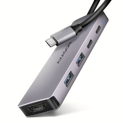 Obrázek AXAGON HMC- 5H60, USB 5Gbps hub, porty 2x USB- A, 1x USB- C, HDMI 4k/ 60, PD 100W, kabel USB- C 15cm