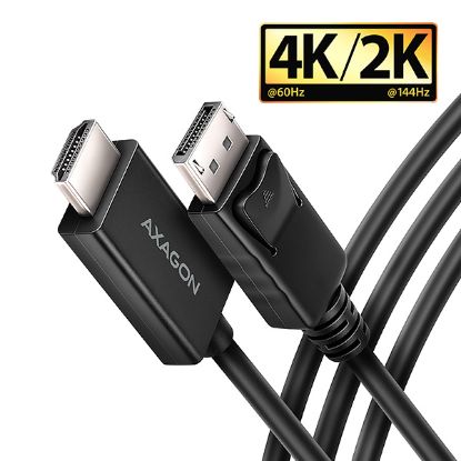 Obrázek AXAGON RVD- HI20C2, DisplayPort - > HDMI 2.0b redukce / kabel 1.8m, 4K/ 60Hz