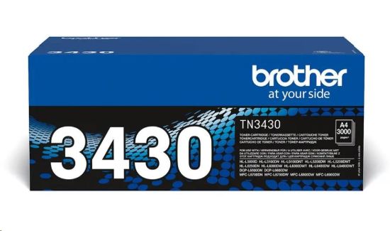 Obrázek BROTHER Toner TN- 3430 ( HL- L5xxx, HL- L6xxx, DCP/ MFC- L5xxx, DCP/ MFC- L6xxx, 3 000 str. A4)