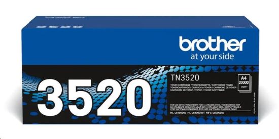 Obrázek BROTHER Toner TN- 3520 ( HL- L6400DW, MFC- L6900DW, 20 000 str. A4)