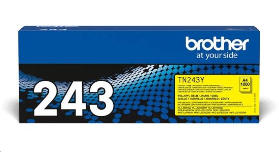 Obrázek BROTHER Toner TN- 243Y - PRO HLL3210 HLL3270 DCPL3510 DCPL3550 MFCL3730 MFCL3770 - cca 1000stran