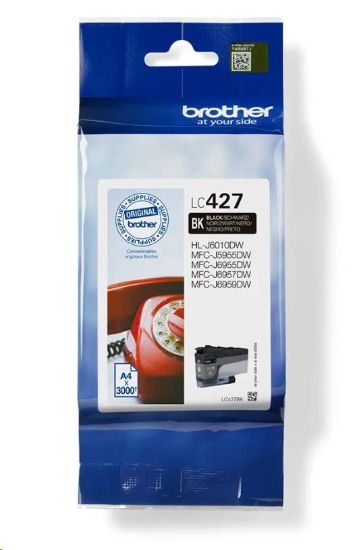 Obrázek BROTHER INK LC- 427BK - cca 3000 stran, pro MFC- 5955 6955 6957 6959 J6010