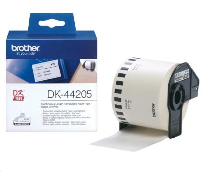 Obrázek BROTHER DK- 44205 papírová páska bílá 62mmx30, 48m