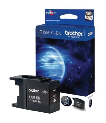 Obrázek BROTHER INK LC- 1280XLBK, černý inkoust pro MFC- J6910DW, (2400 str.)