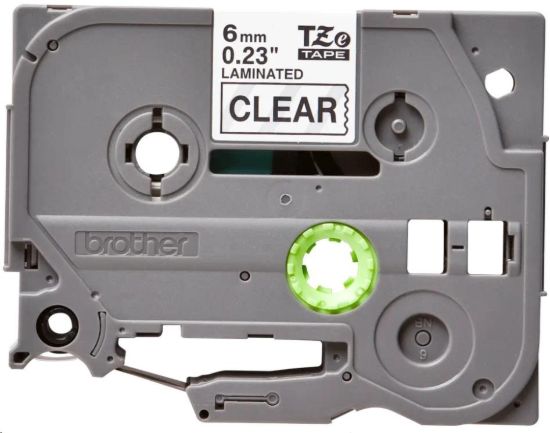 Obrázek BROTHER TZE111 - kazeta TZ šířky 6mm, laminovaná TZE- 111, průsvitná/ černé písmo