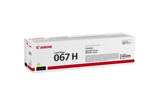 Obrázek Canon TONER 067H žlutá pro i- SENSYS LBP631Cw, LBP633Cdwa, MF651Cw, MF655Cdw, MF657Cdw (2350 str.)