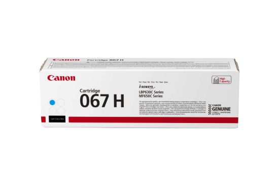 Obrázek Canon TONER 067H azurová i- SENSYS LBP631Cw, LBP633Cdw, MF651Cw, MF655Cdw, MF657Cdw (2350 str.)