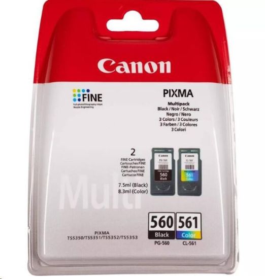 Obrázek Canon CARTRIDGE PG- 560/ CL- 561 PVP pro PIXMA TS535x, TS535xa, TS745x, TS745xi (180 str.)