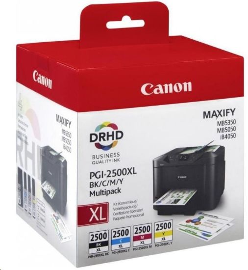 Obrázek Canon CARTRIDGE PGI- 2500XL multipack pro Maxify iB4050, iB4150, MB5050, MB515x, MB5350, MB545x (1295 str.)