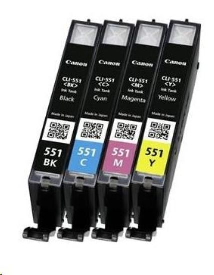 Obrázek Canon CARTRIDGE CLI- 551 multi pack pro Pixma iP, Pixma iX, Pixma MG a Pixma MX 6850, 725x, 925, 8750 (300 str.)