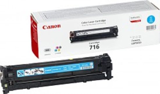 Obrázek Canon TONER CRG- 716C azurový, pro LBP5050, LBP5050N, LBP5360, MF- 8030Cn, MF- 8040Cn, MF- 8050Cn, MF- 8080Cw (1500 str.)