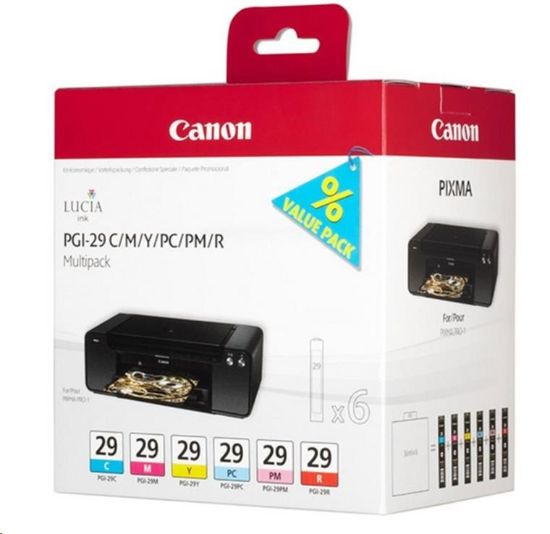 Obrázek Canon CARTRIDGE PGI- 29 CMY/ PC/ PM/ R MULTI- PACK pro PIXMA PRO 1 (400 str.)