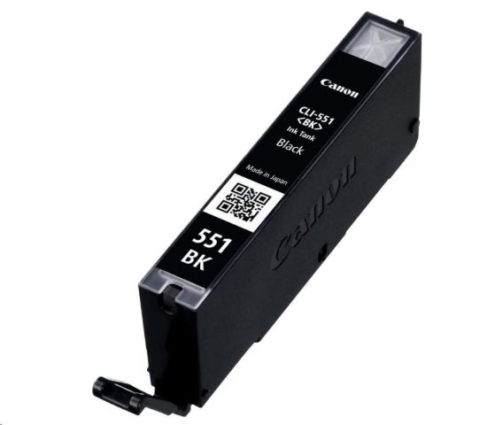 Obrázek Canon CARTRIDGE CLI- 551BK černá pro Pixma iP, Pixma iX, Pixma MG a Pixma MX 6850, 725x, 925, 8750 (376 str.)
